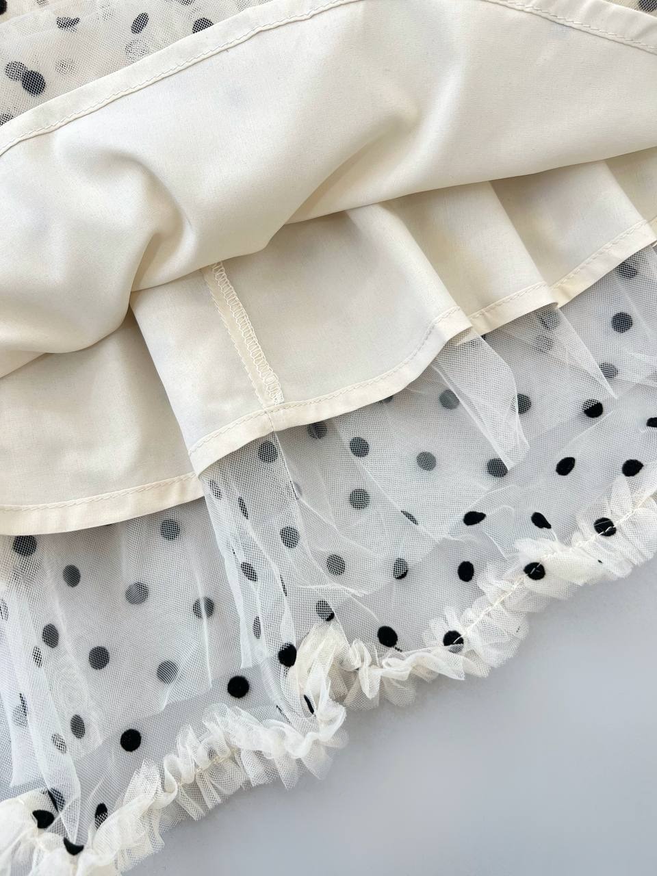 پیراهن عروسکی گل مخملی توپی کد 4683