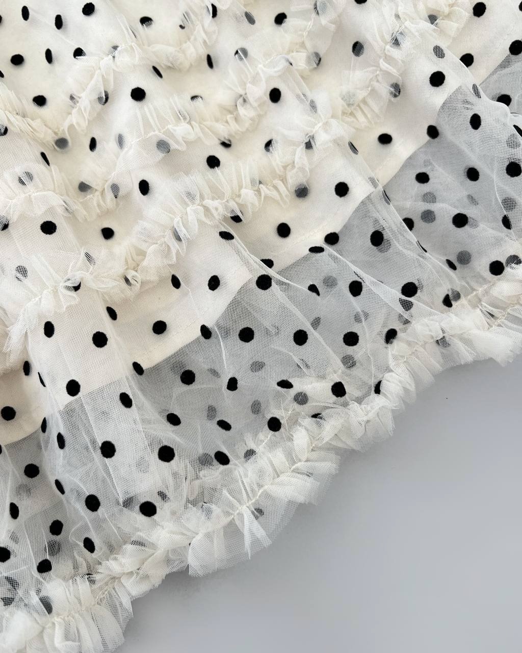 پیراهن عروسکی گل مخملی توپی کد 4683