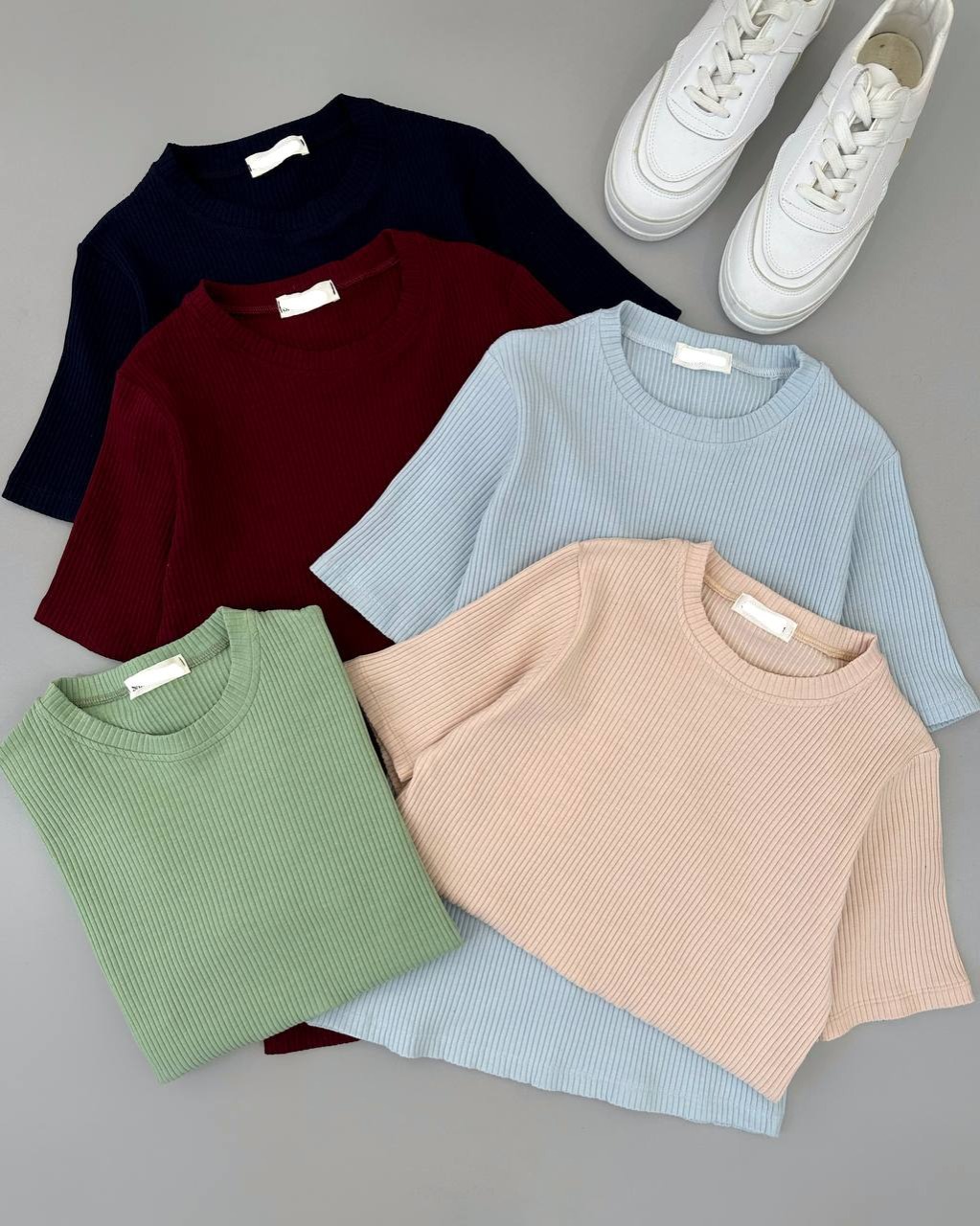 تیشرت یقه گرد کبریتی کد 4686