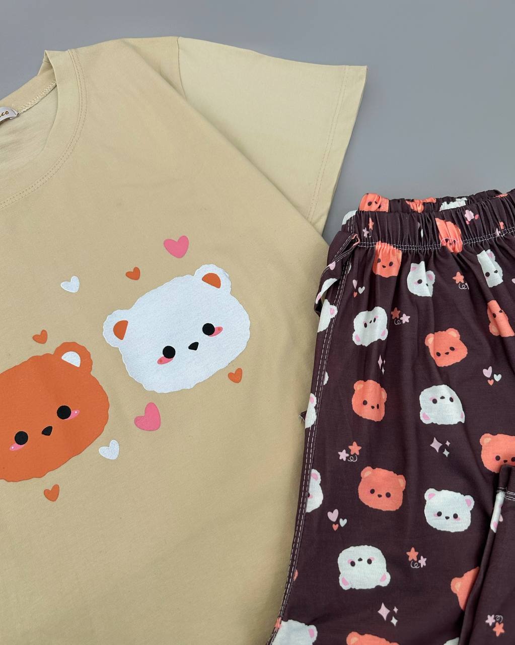 ست تیشرت و شلوار عروسکی 2 کد 4689