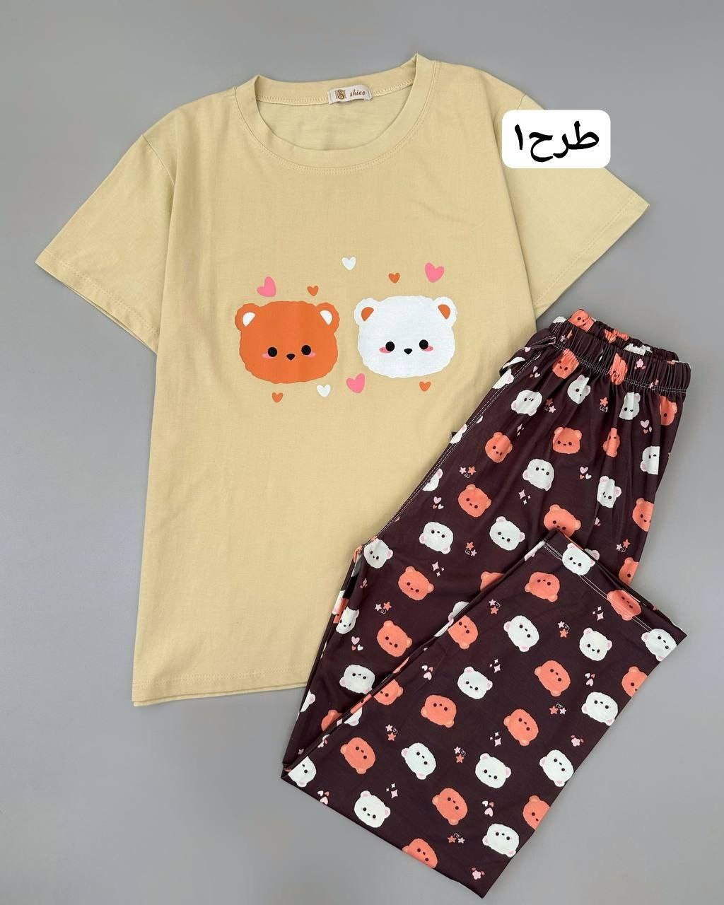 ست تیشرت و شلوار عروسکی 2 کد 4689