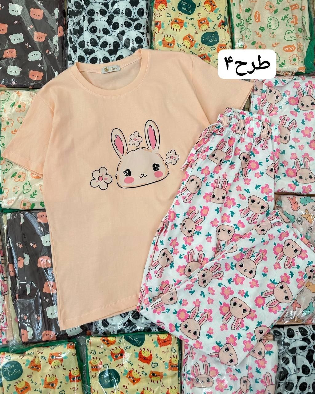 ست تیشرت و شلوار عروسکی 2 کد 4689