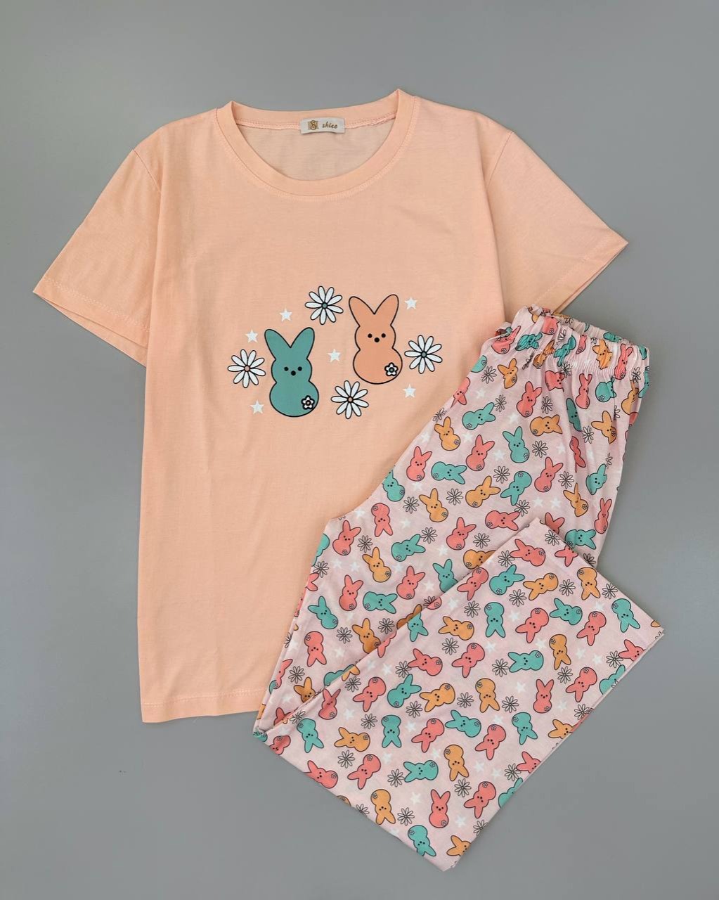 ست تیشرت و شلوار عروسکی 2 کد 4689