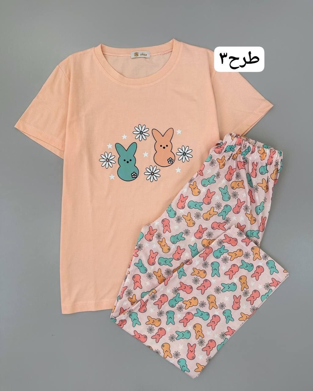 ست تیشرت و شلوار عروسکی 2 کد 4689