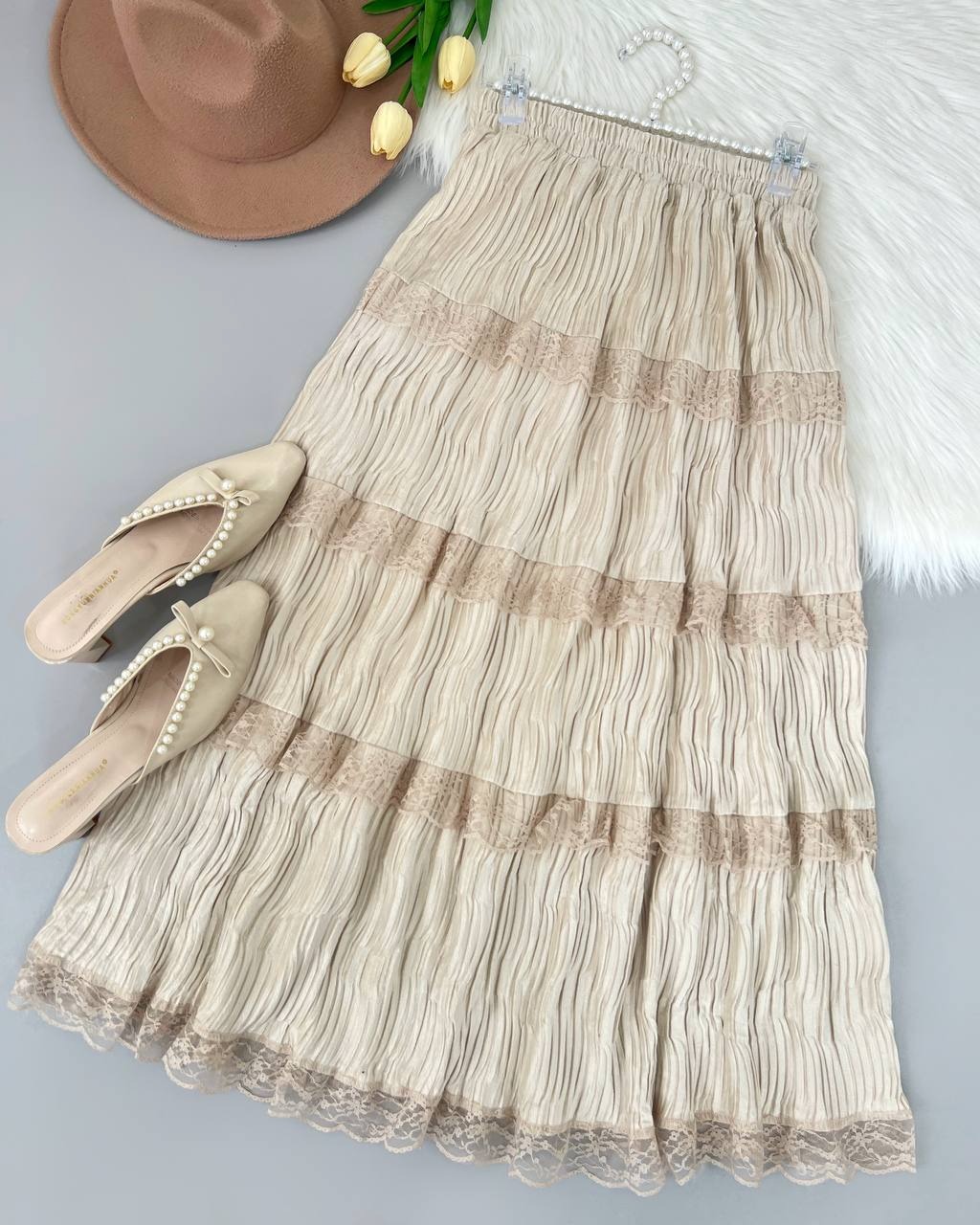 دامن مخمل بهاره کد 4690