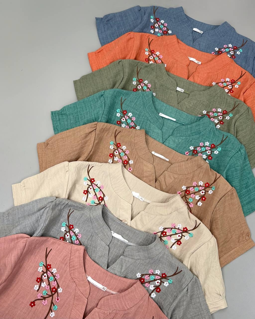 شومیز شانتون نخ گلدوزی کد 4697