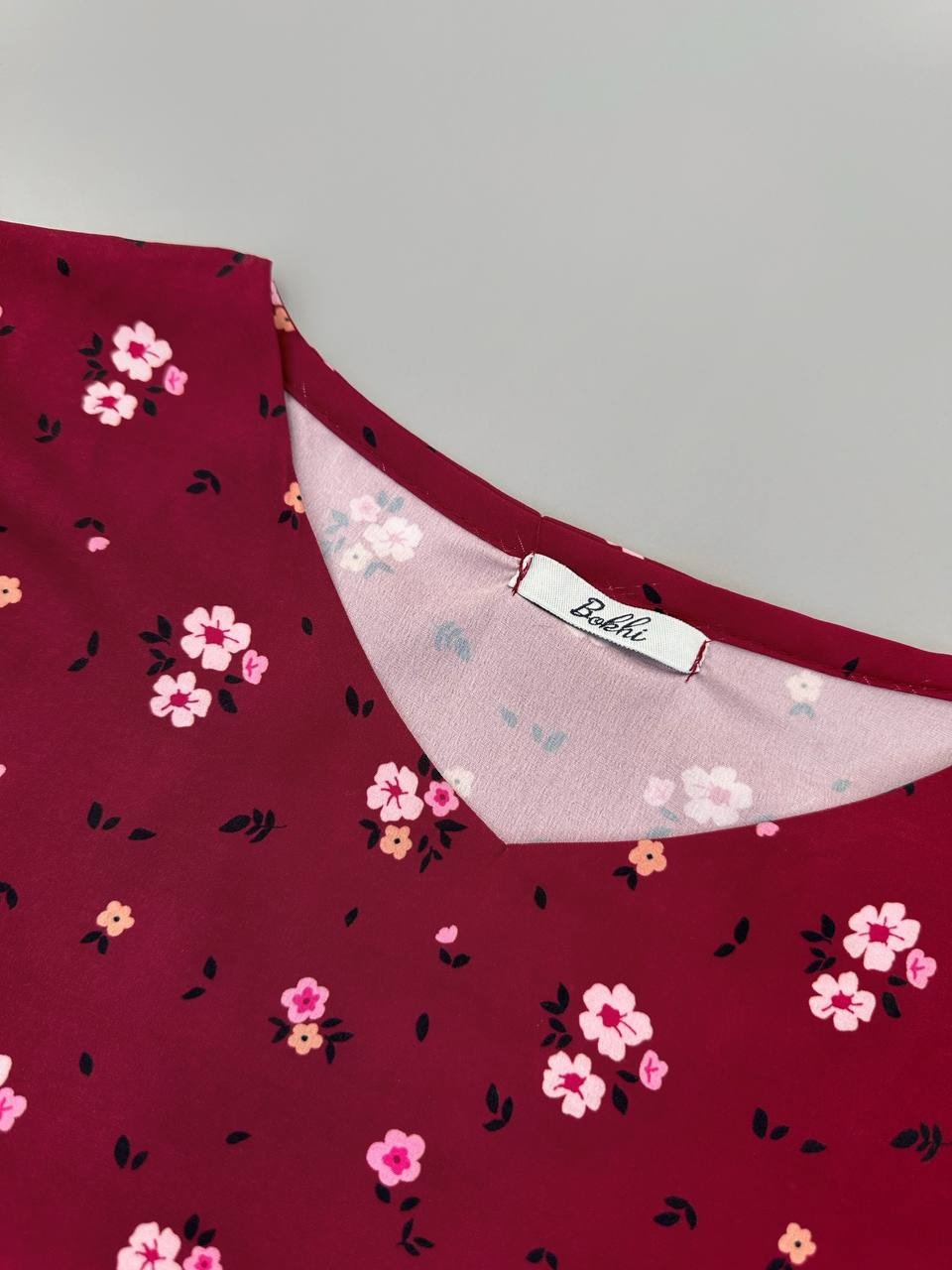 پیراهن چین دار نوار دوزی کد 4701