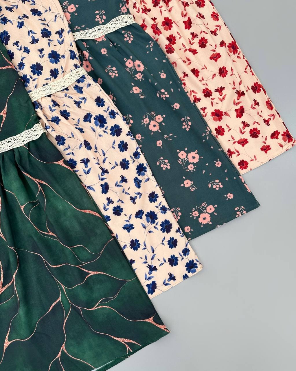 پیراهن چین دار نوار دوزی کد 4701