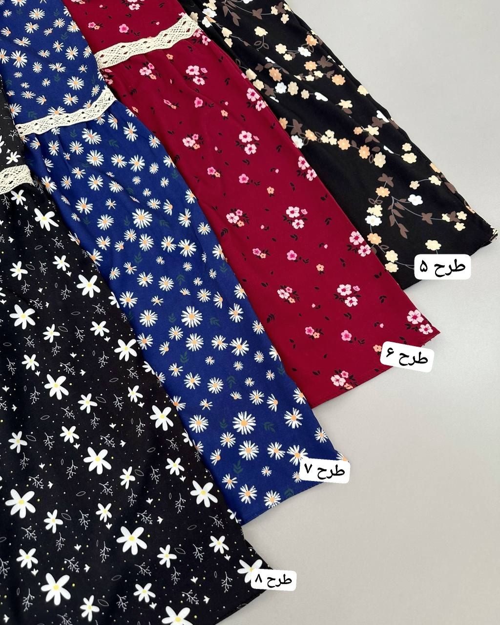 پیراهن چین دار نوار دوزی کد 4701