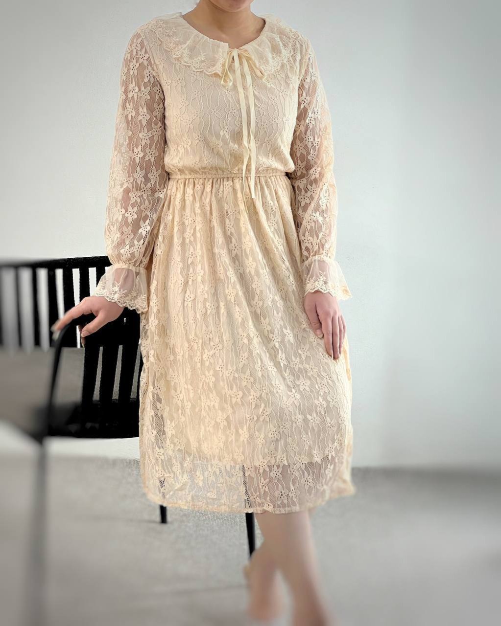 پیراهن تمام گیپور کد 4704