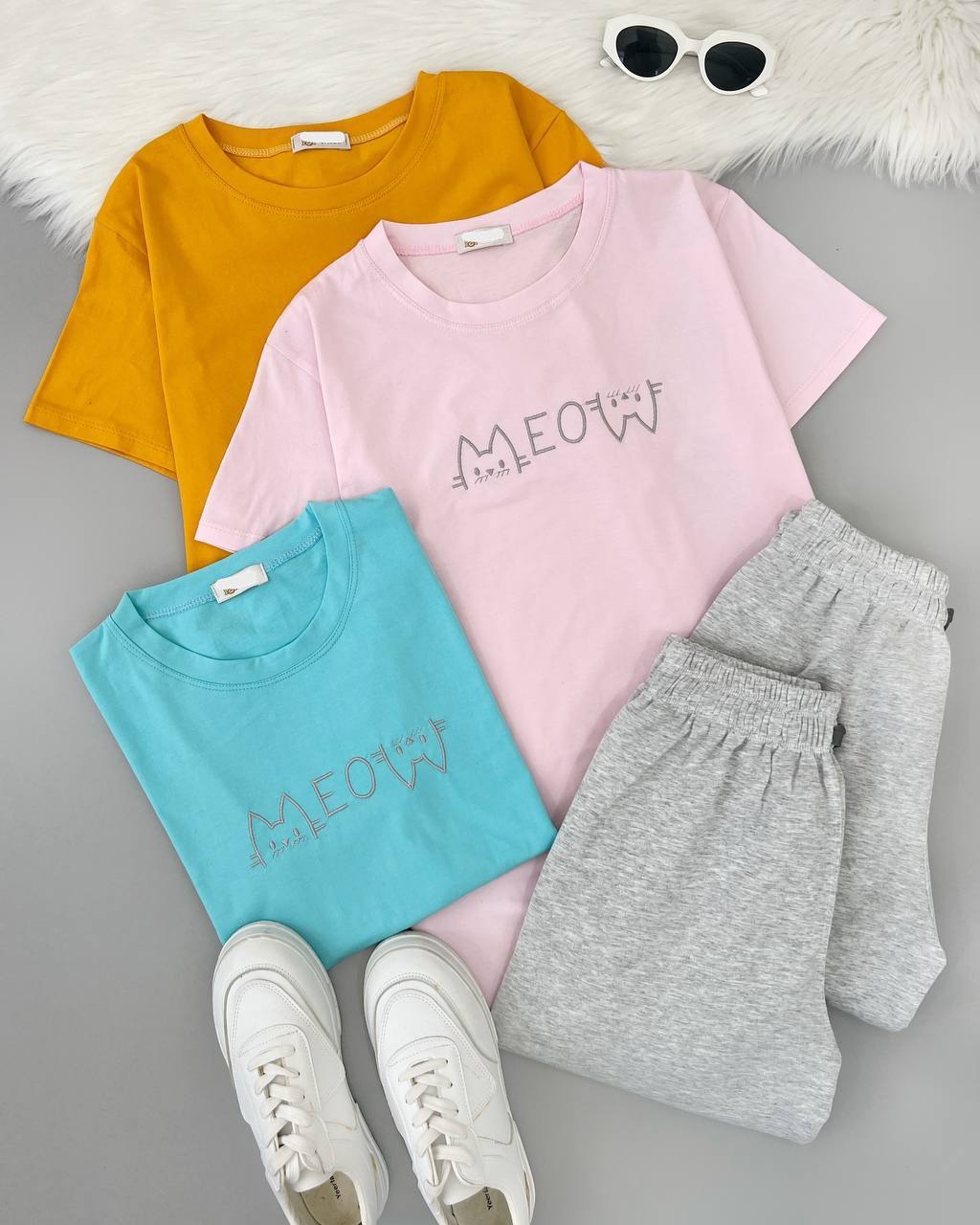 ست تیشرت و شلوار راحتی کد 4706