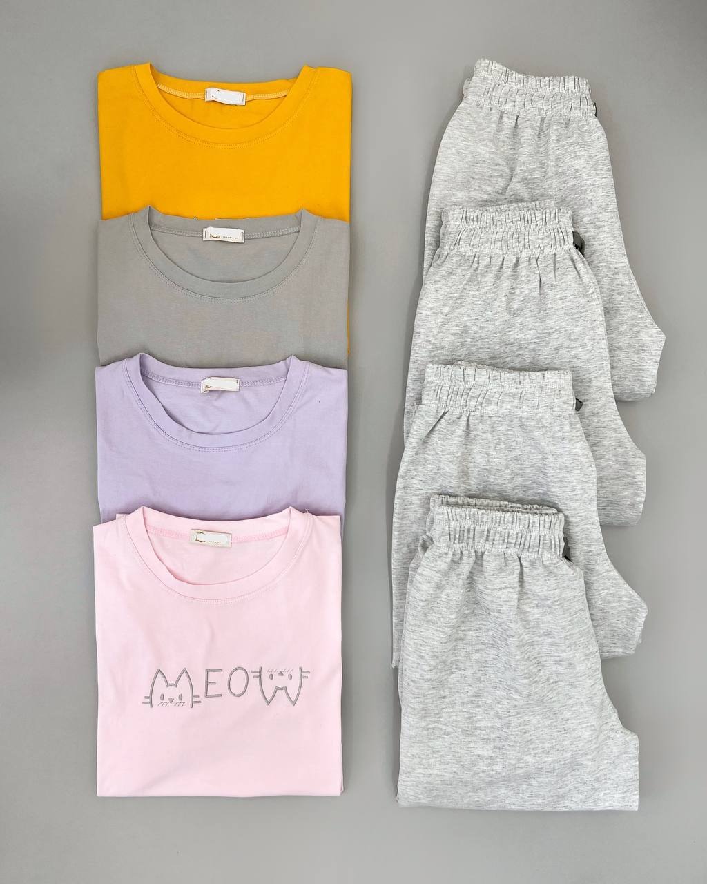 ست تیشرت و شلوار راحتی کد 4706