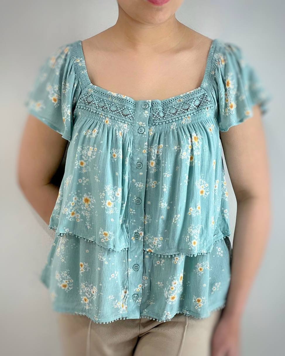 تاپ نخ کریشه گل ریز کد 4711