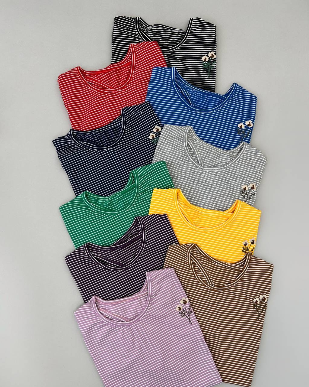 تیشرت پنبه راه راه کد 4712