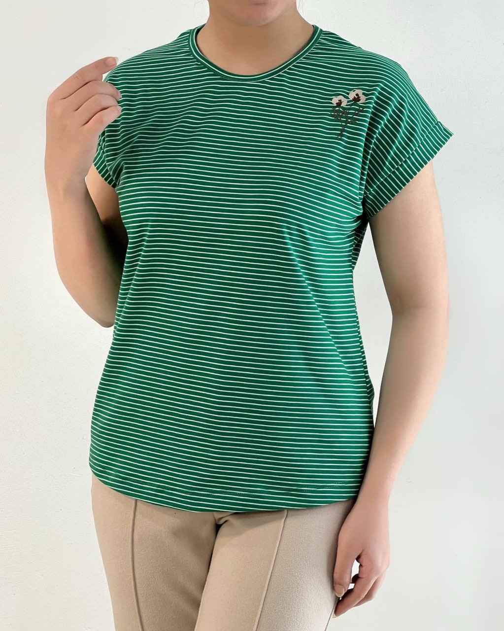 تیشرت پنبه راه راه کد 4712