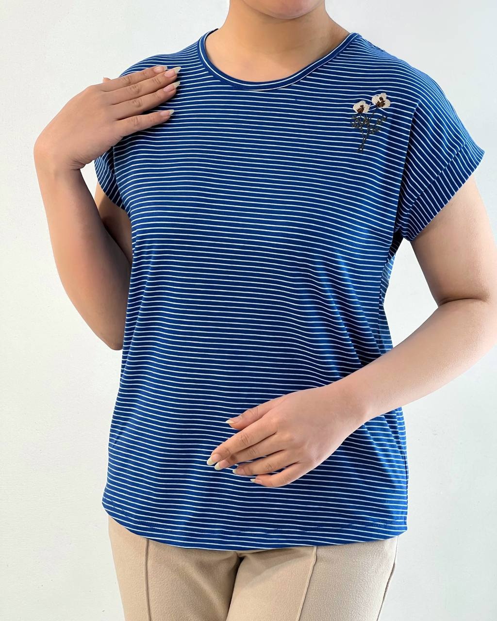 تیشرت پنبه راه راه کد 4712