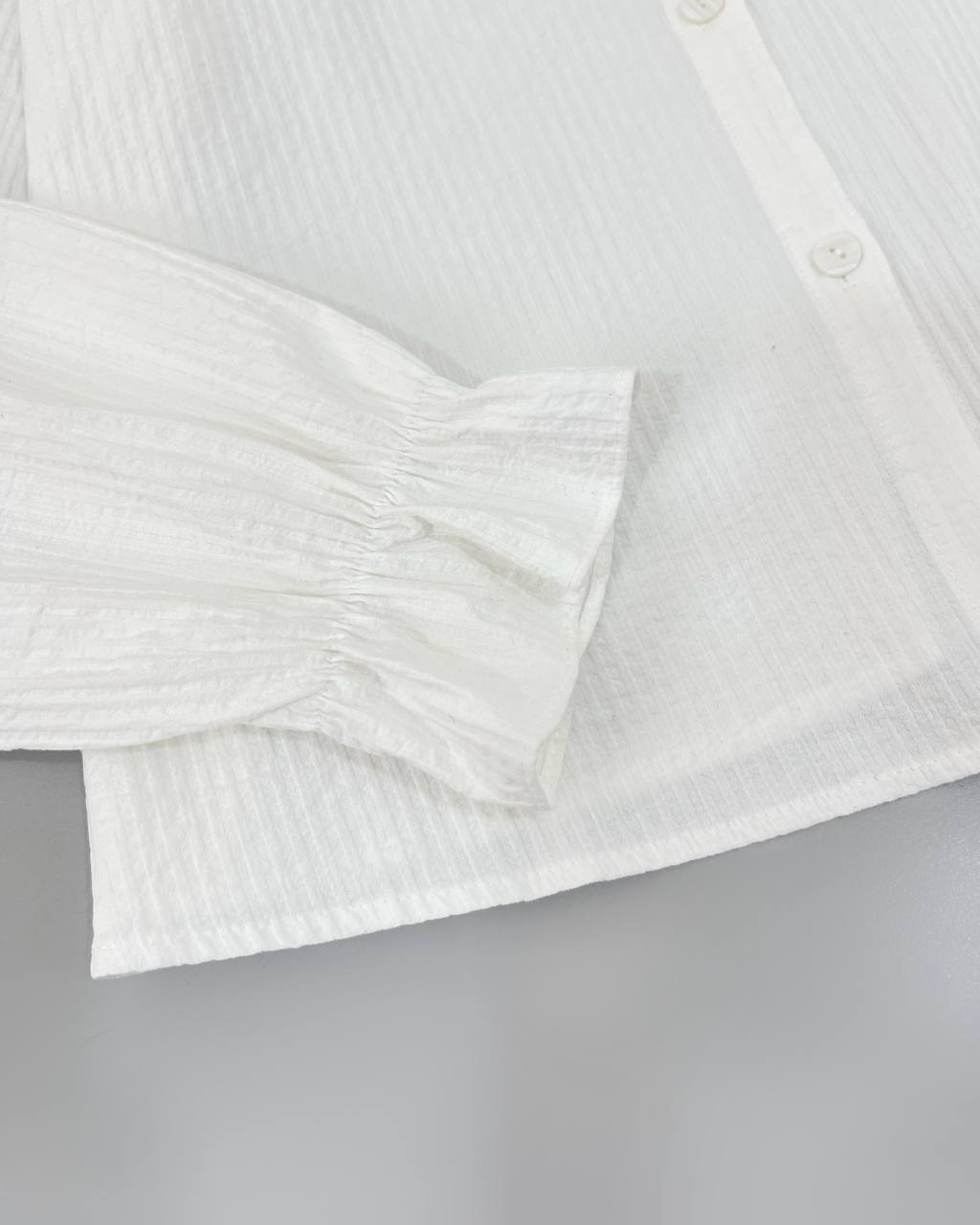 شومیز جلو دکمه با نوارای خامه دوزی کد 4714