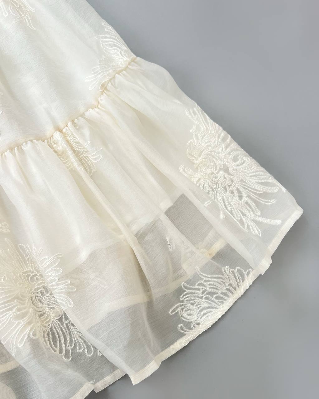 پیراهن حریر ارگنزا تماما گلدوزی کد 4718