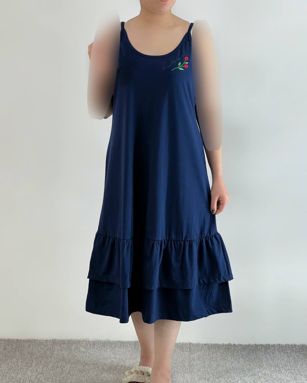 پیراهن راحتی پنبه ای دو چین کد 4721