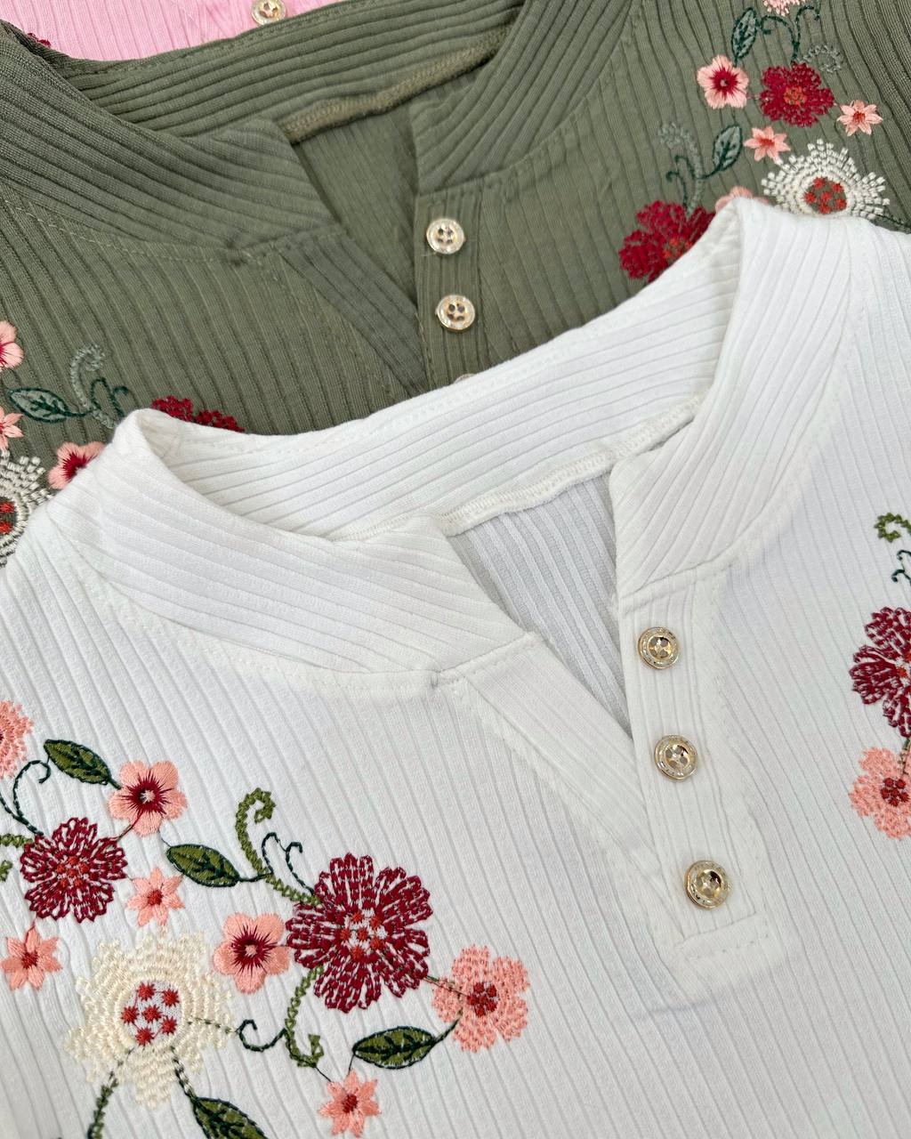 تیشرت گلدوزی پنبه کد 4722