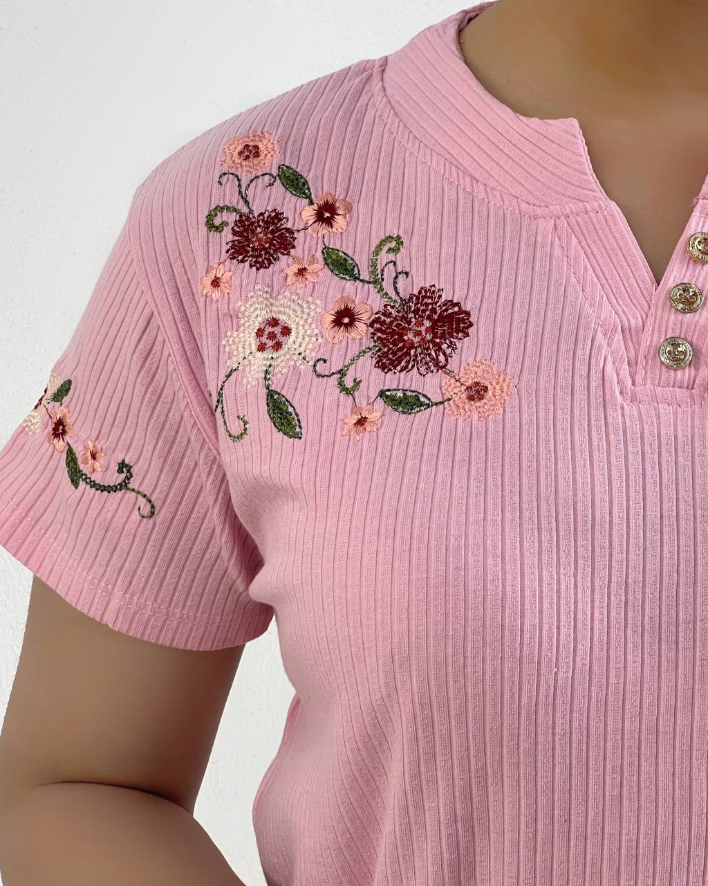 تیشرت گلدوزی پنبه کد 4722