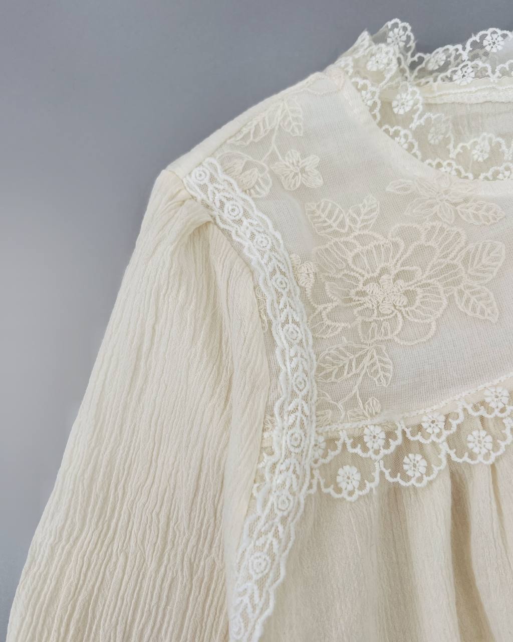 شومیز کریشه دو رنگ کد 4730