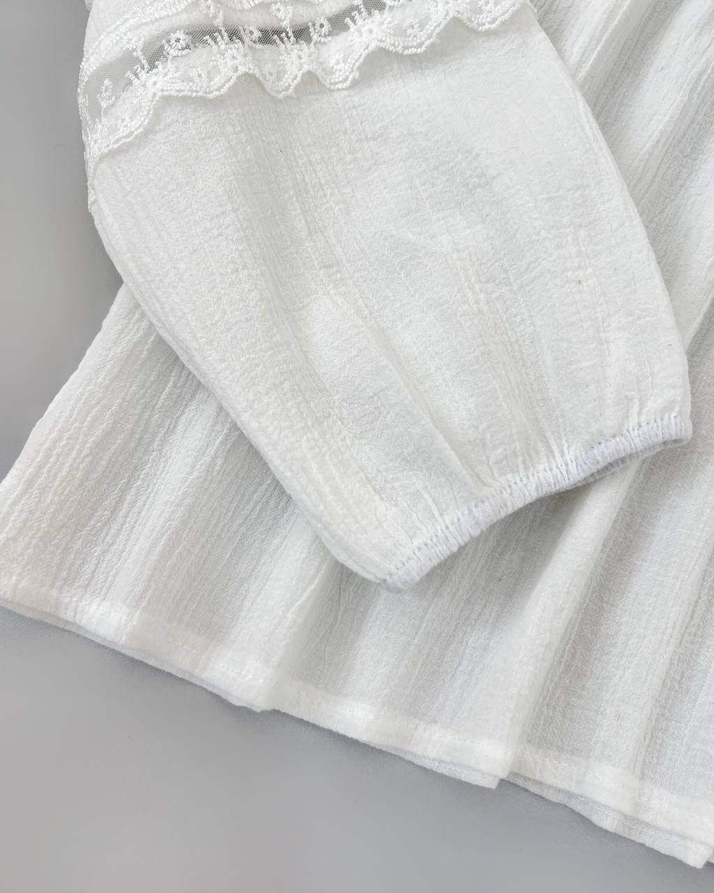 شومیز کریشه دو رنگ کد 4730