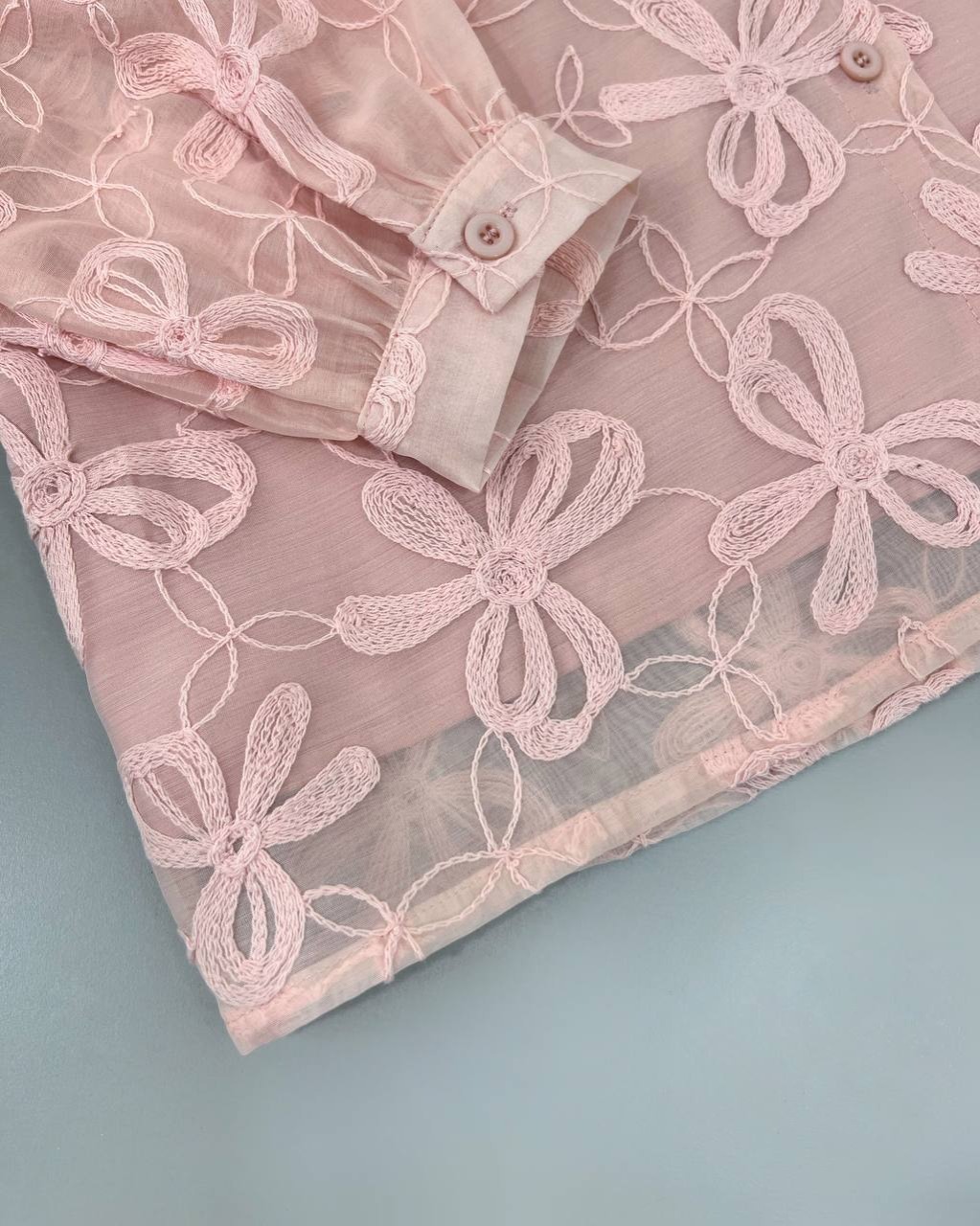 شومیز تمام کار شده 4 رنگ کد 4731