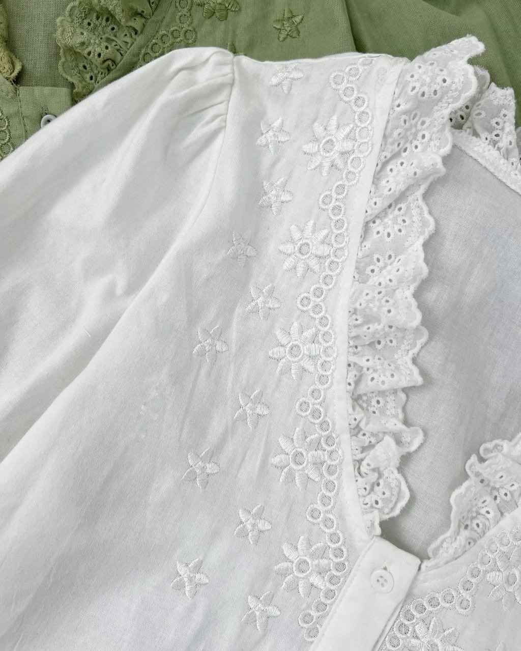 شومیز کنف نخ خامه دوزی کد 4734