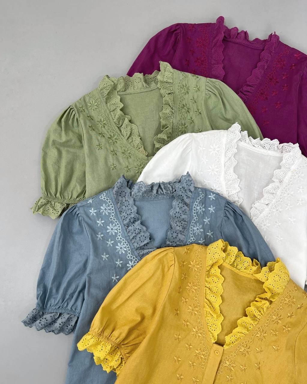 شومیز کنف نخ خامه دوزی کد 4734