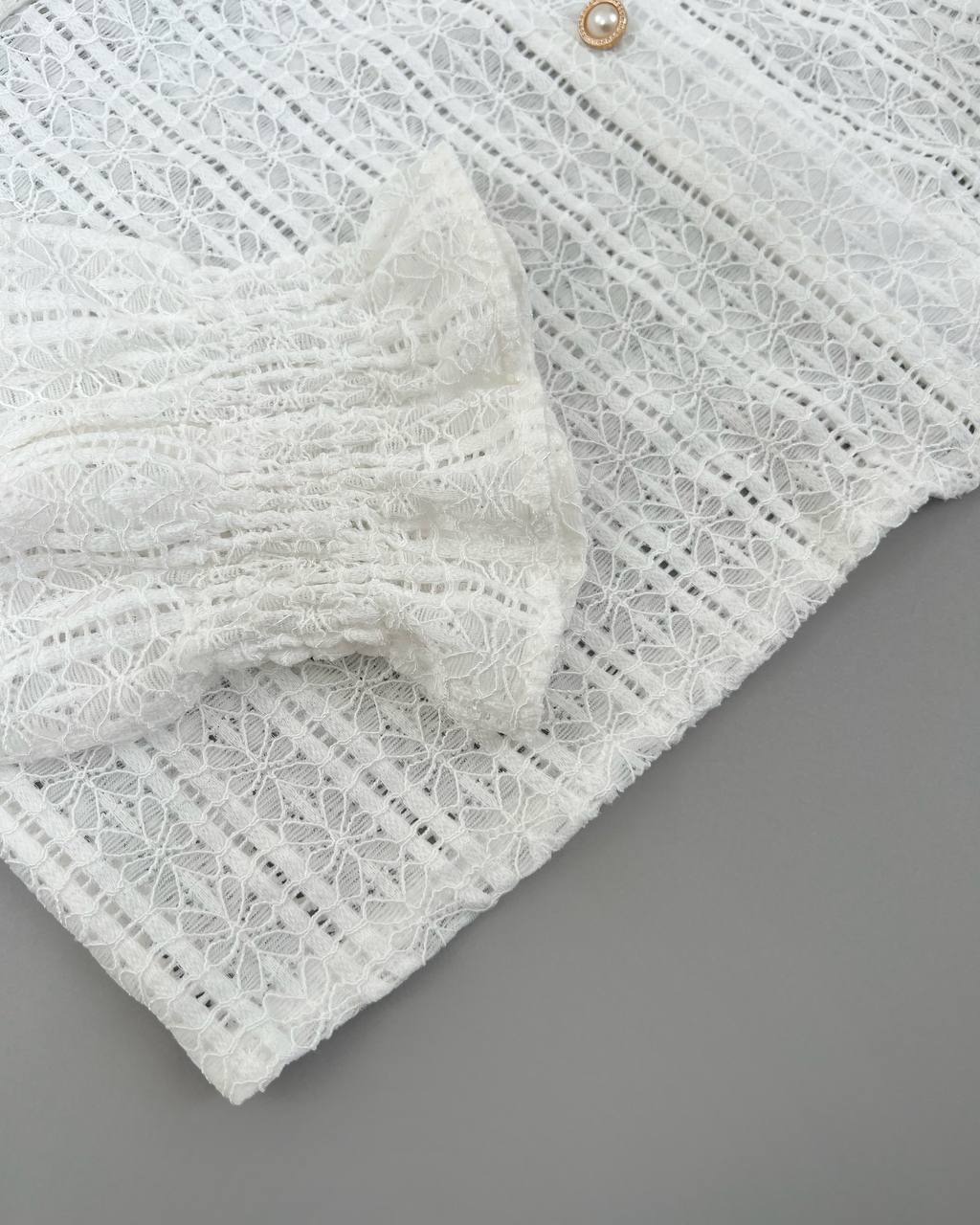 شومیز دانتل کش جلو دکمه کد 4738