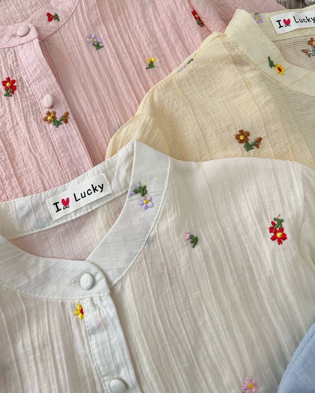 شومیز تمام گلدوزی عروسکی کد 4739