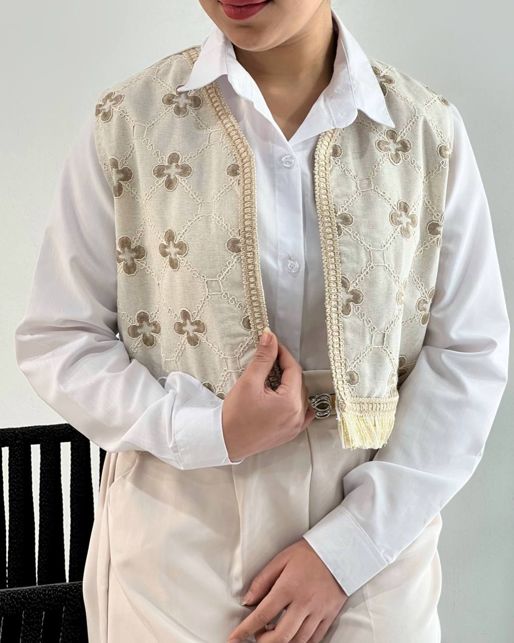 جلیقه کار شده کد 4744