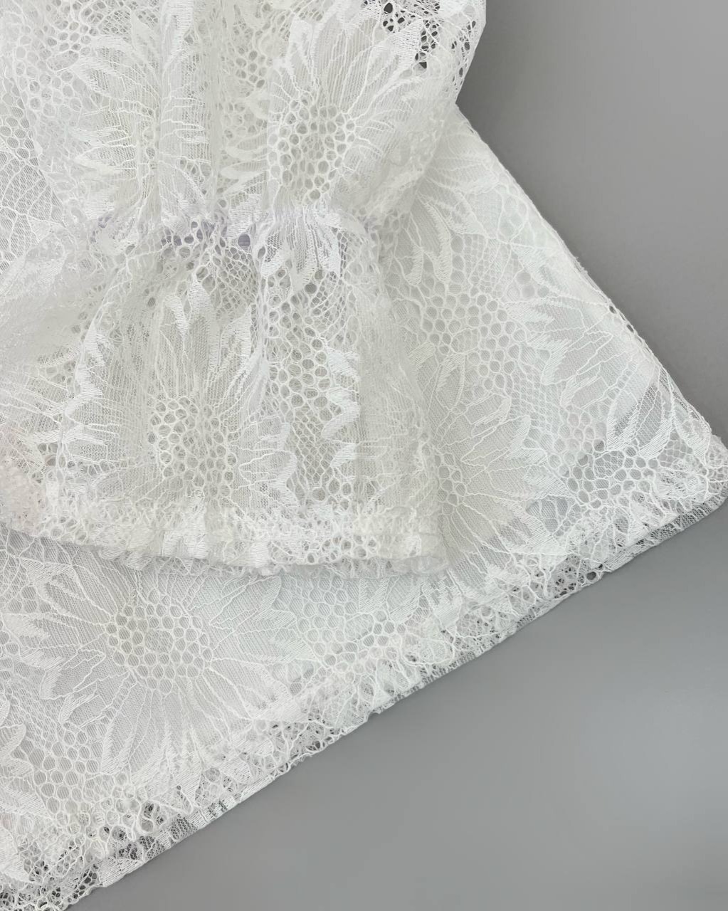 شومیز تمام گیپور با نوارای دانتل کد 4745