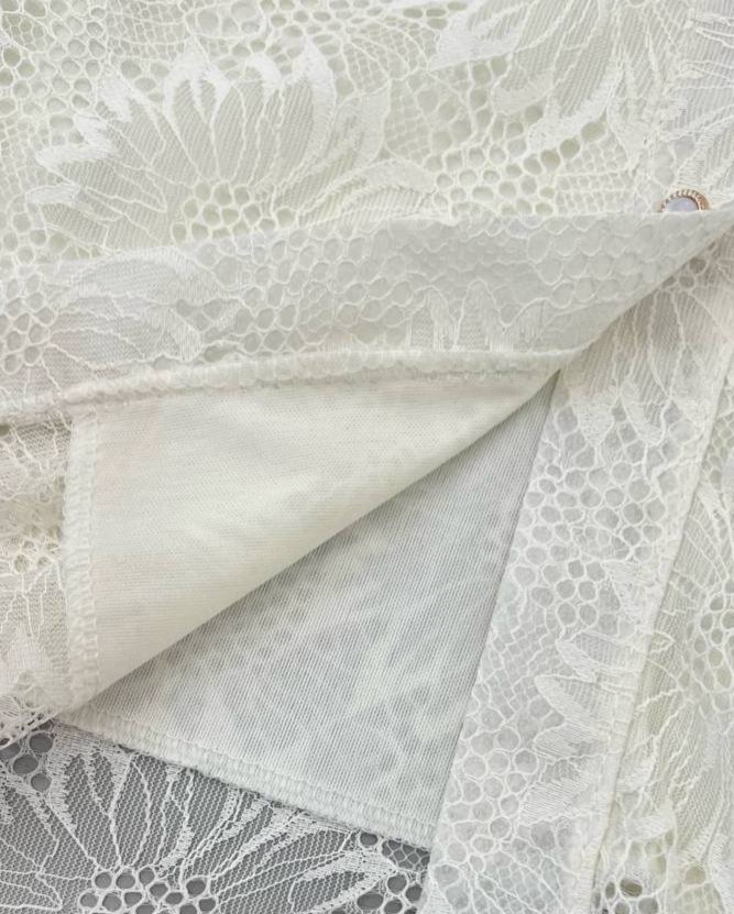 شومیز تمام گیپور با نوارای دانتل کد 4745