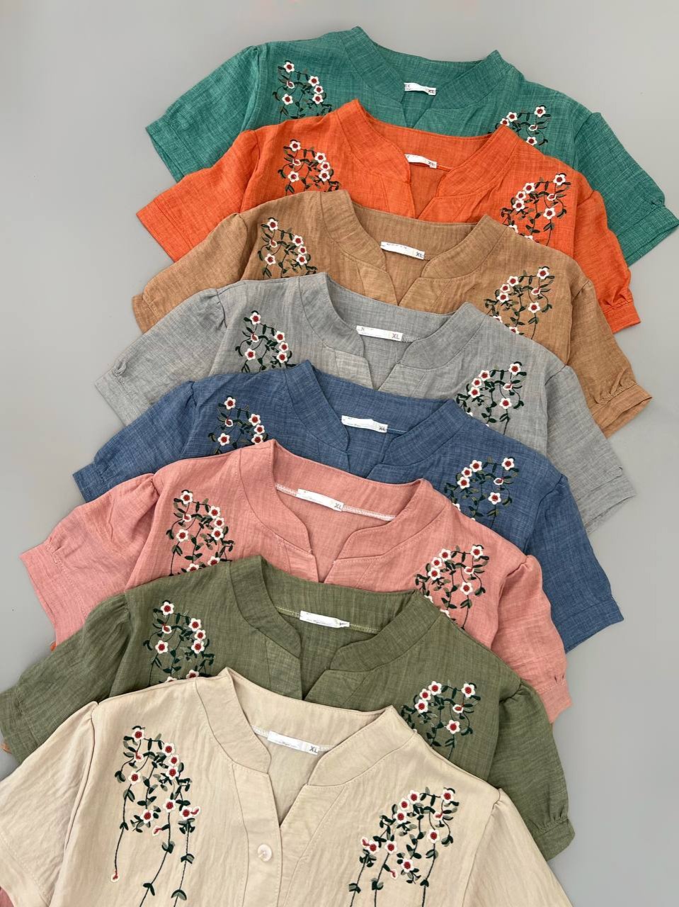 شومیز شانتون نخ گلدوزی کد 4746