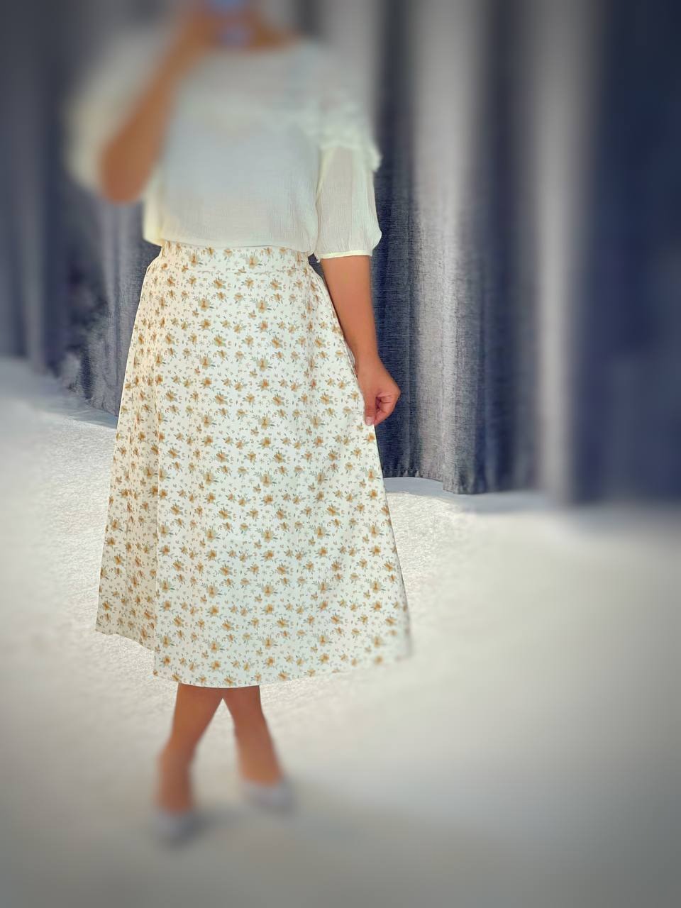 دامن گل ریز بهاره کد 4750