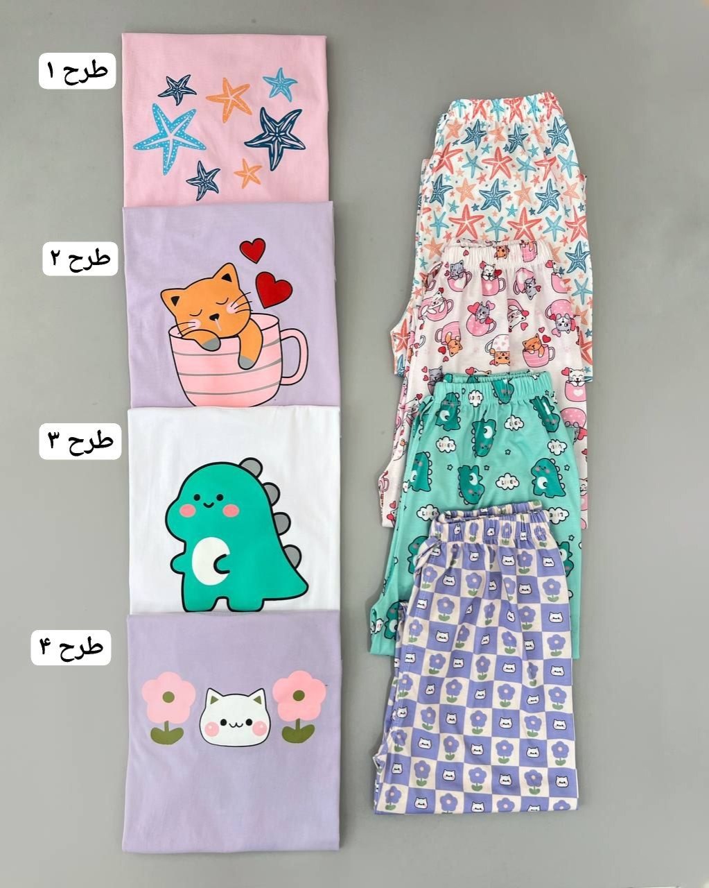 ست تیشرت و شلوار 4 طرح کد 4751