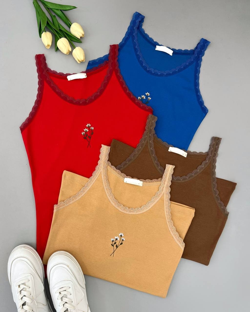 تاپ پنبه گلدوزی کد 4752