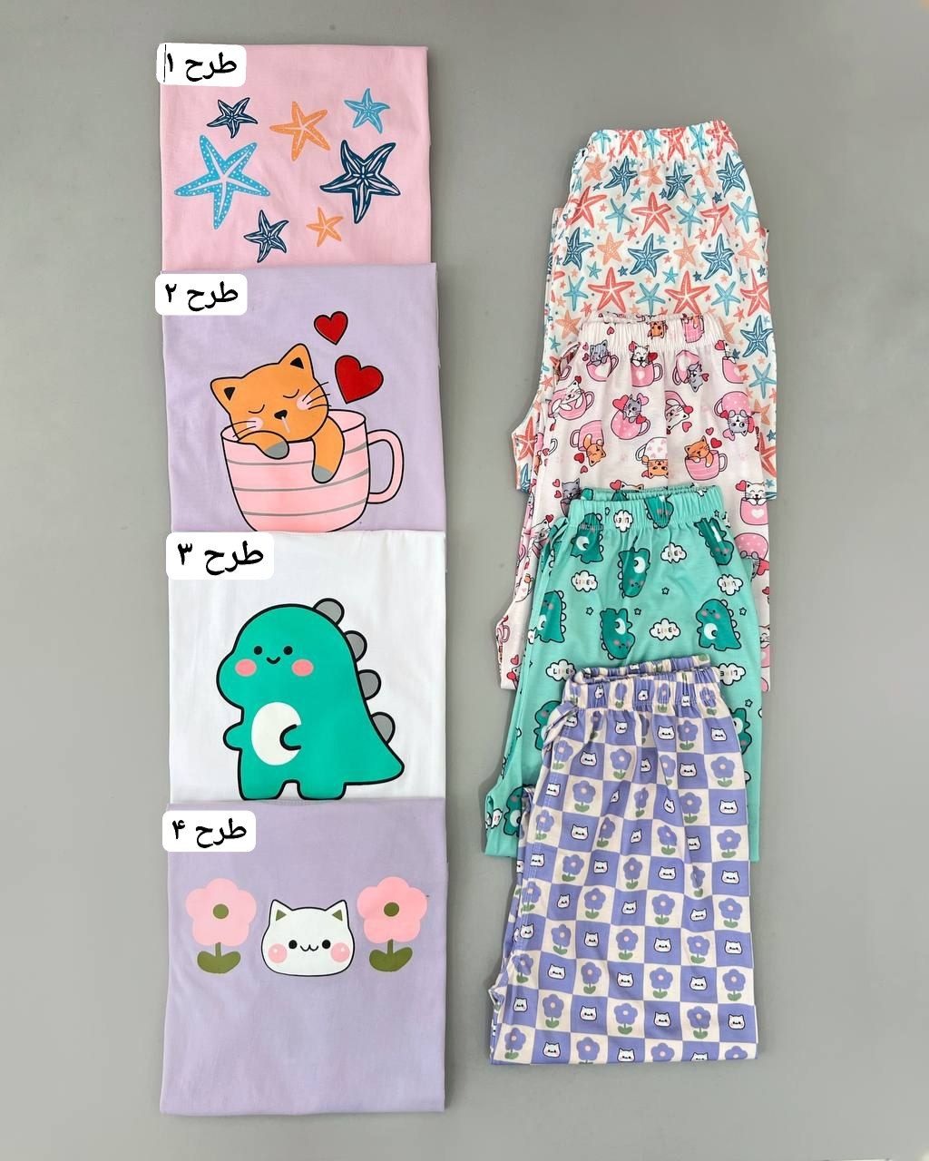 ست تیشرت و شلوار 4 طرح کد 4751