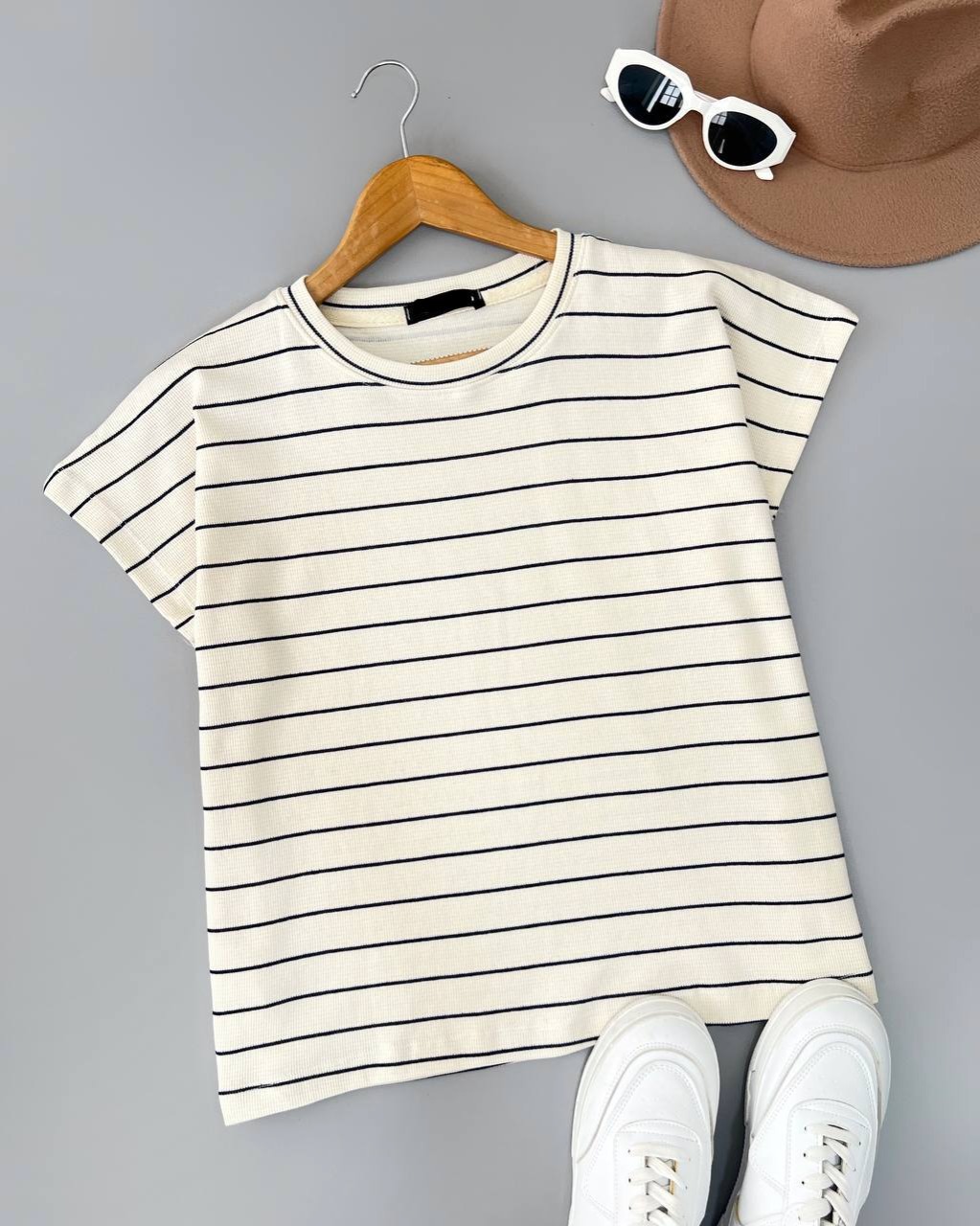 تیشرت پنبه راه راه کد 4753