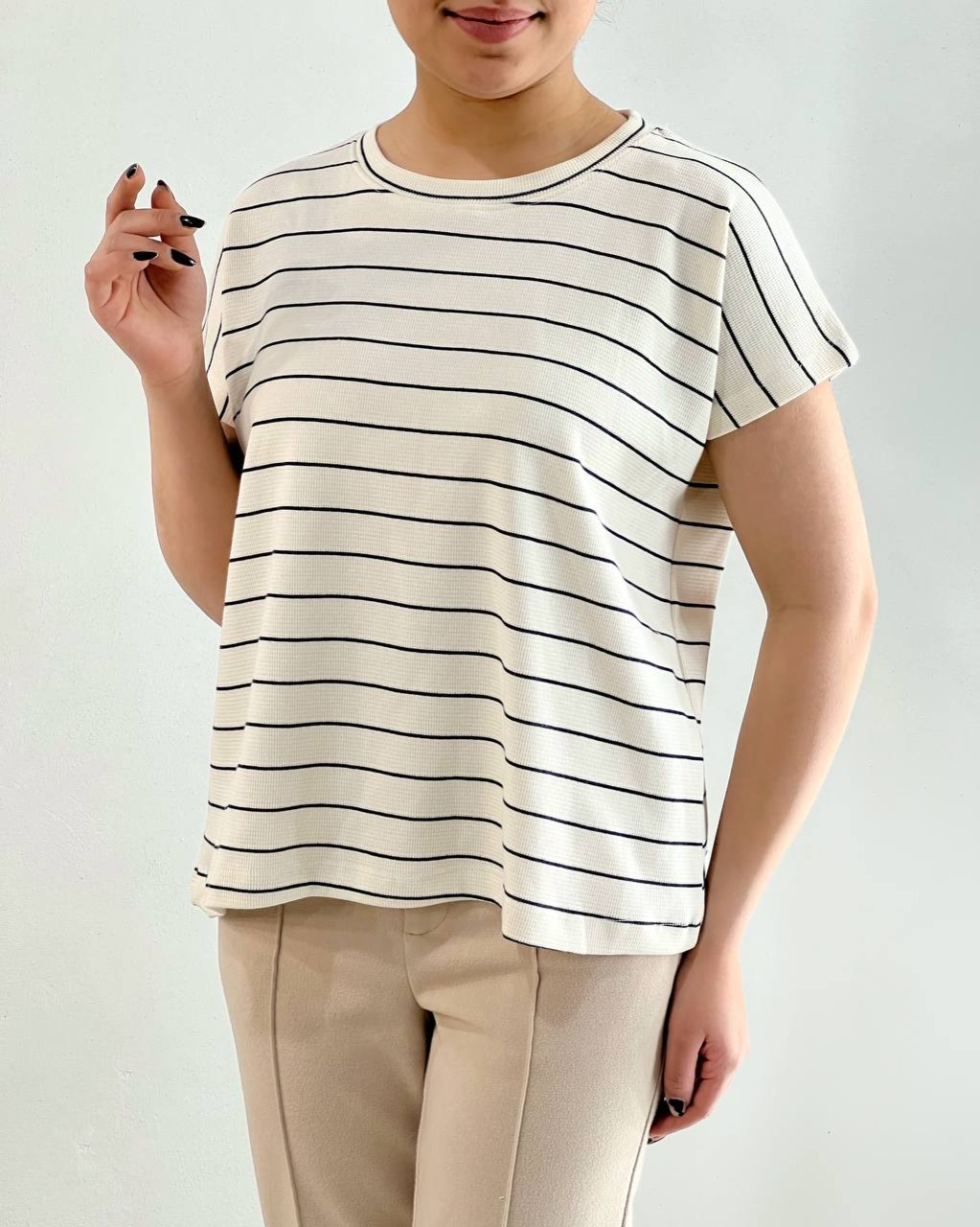 تیشرت پنبه راه راه کد 4753