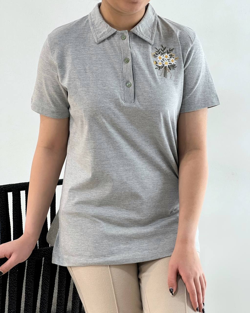 پولو شرت گلدوزی کد 4754