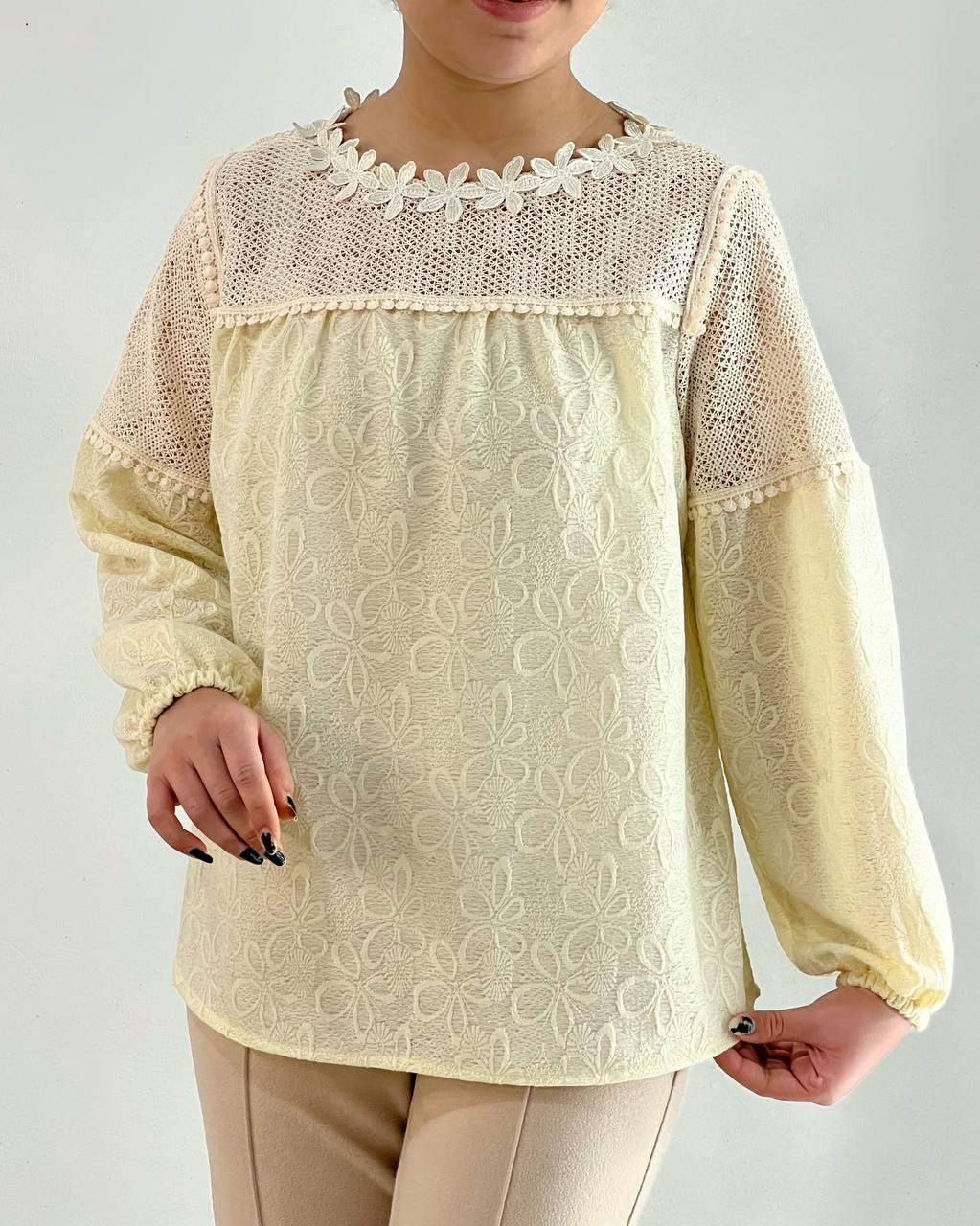 شومیز بالا دانتل کد 4755