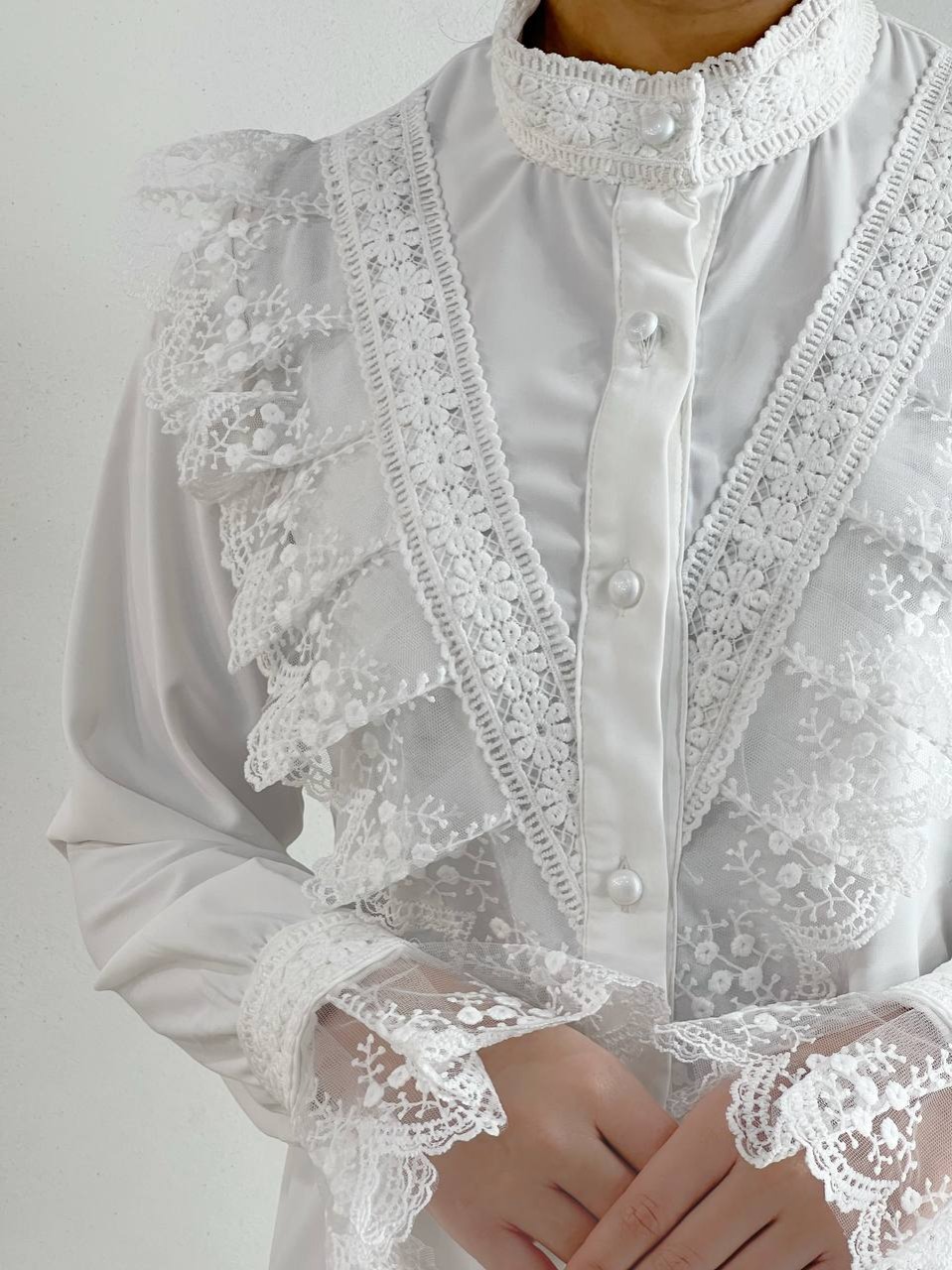 شومیز تمام کار شده کد 4757