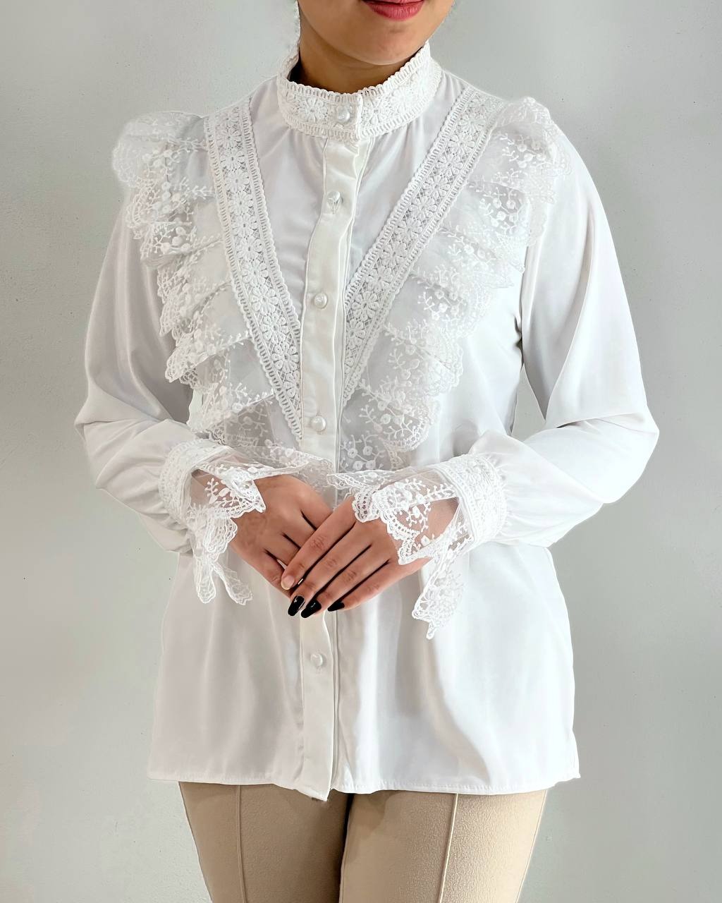 شومیز تمام کار شده کد 4757