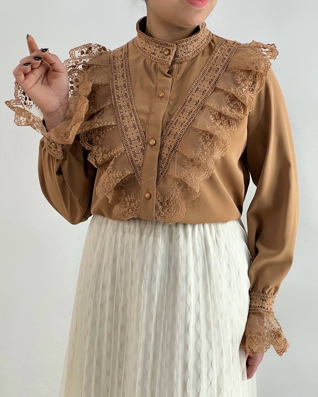 شومیز تمام کار شده کد 4757