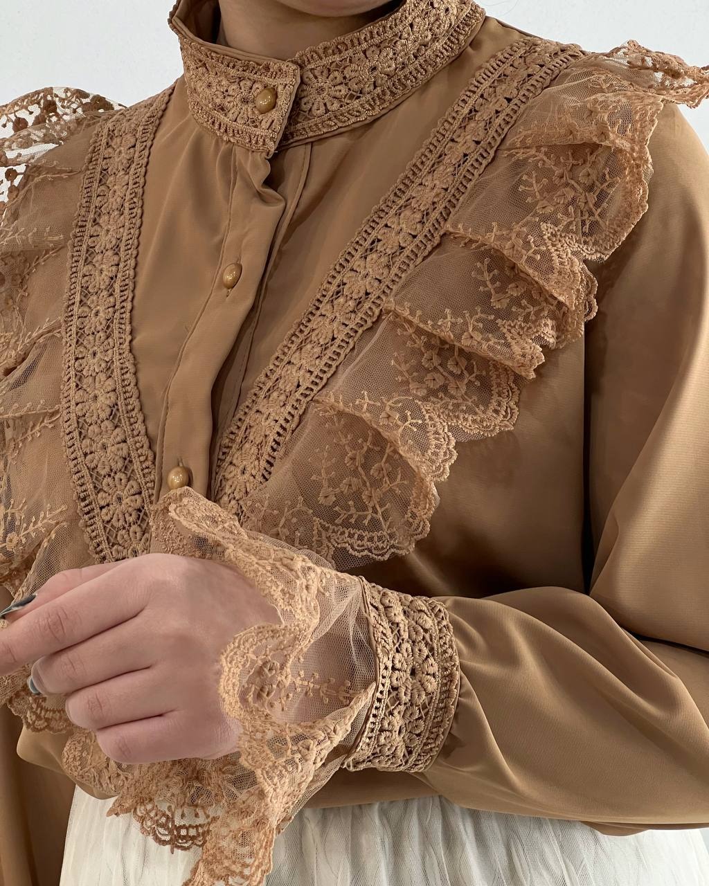 شومیز تمام کار شده کد 4757