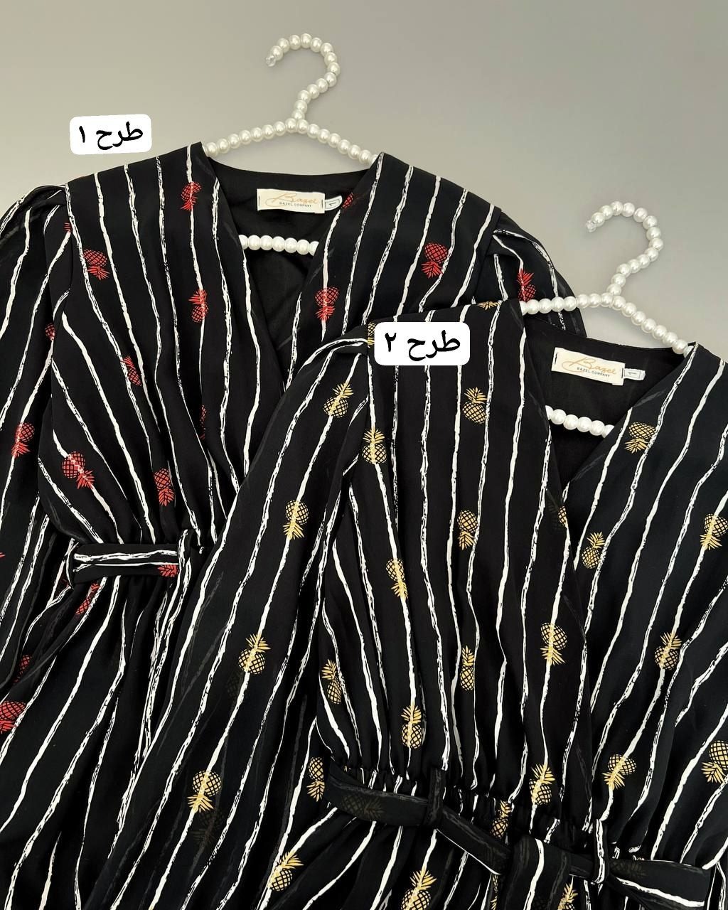 پیراهن حریر آستردار کد 4759