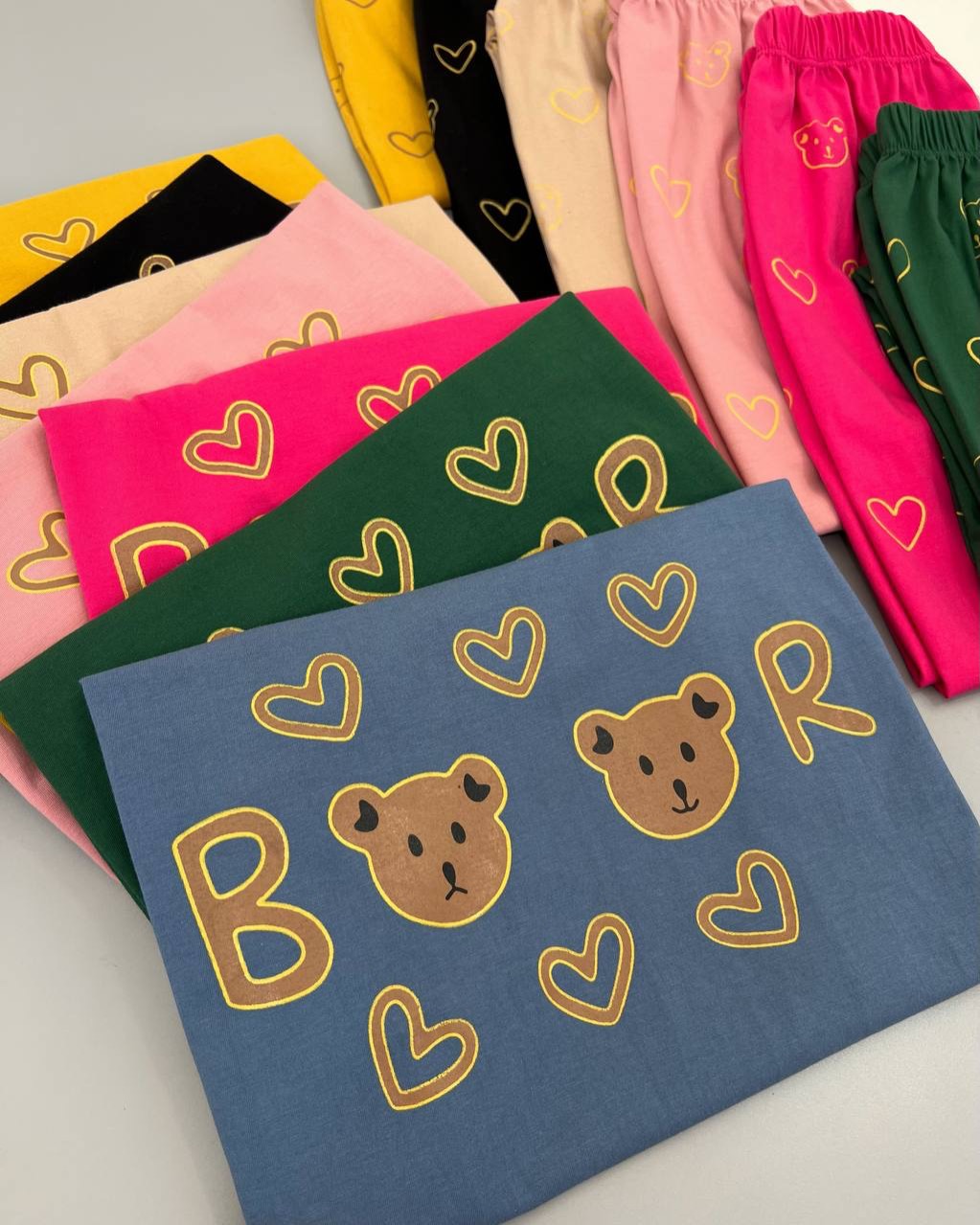 ست تیشرت و شلوار راحتی 6 رنگ کد 4768